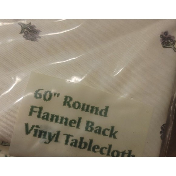 Kane Casual Lifestyles Collection Vinyl Tablecloth Round 60" Purple Fruit NEW - Picture 6 of 8